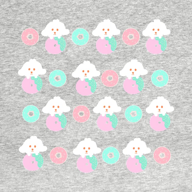 Donut Puppy Pattern by PatternbyNOK